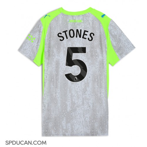 Zenski Nogometni Dres Manchester City John Stones #5 Rezervni 2025-26 Kratak Rukav